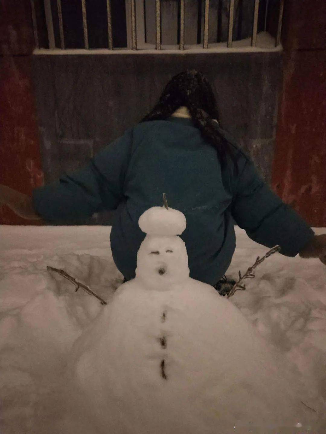 捉到一只小萌萌堆出境界,堆出想法,堆出格调,堆出情趣,好了,外边雪还