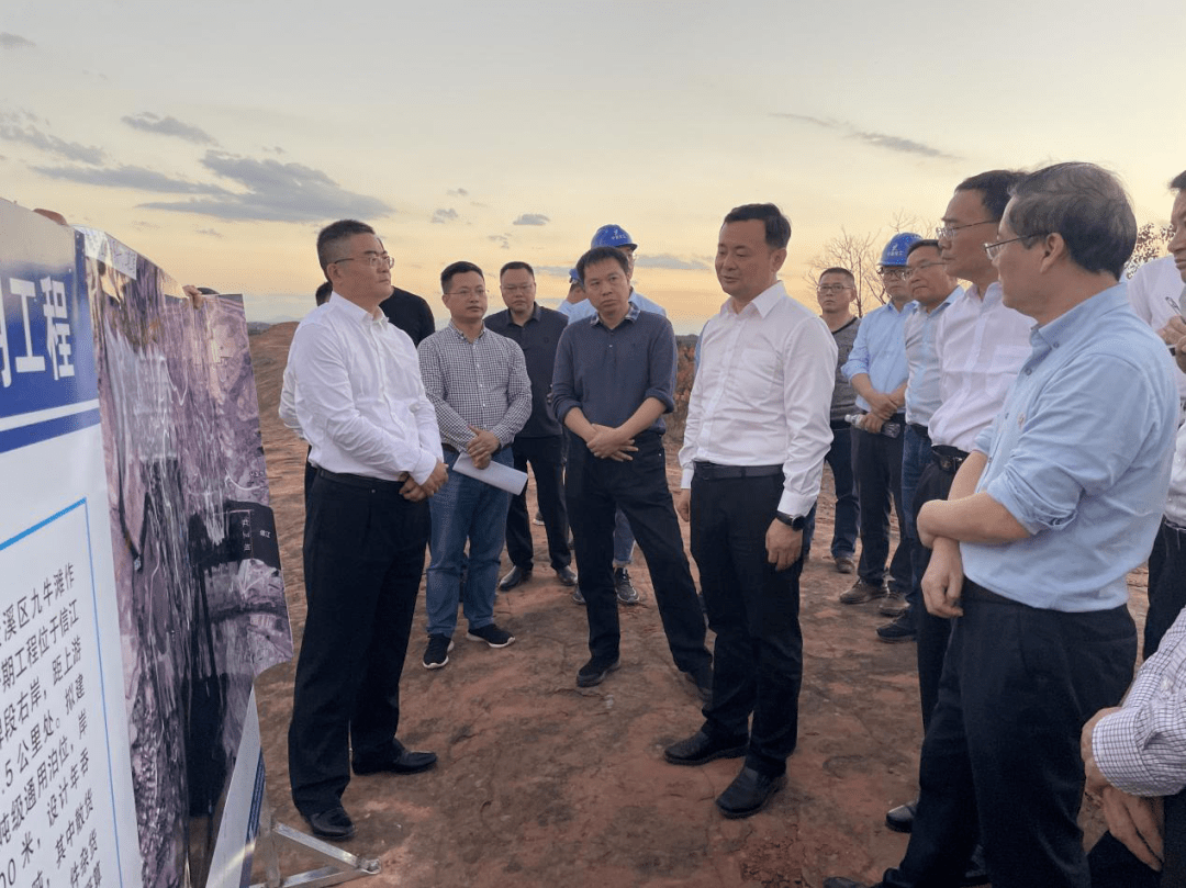 陈敏调研九牛滩综合码头一期工程