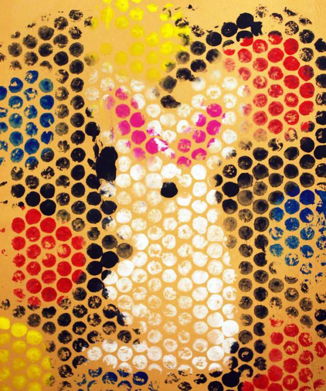 用气泡膜包装膜来画画超好玩