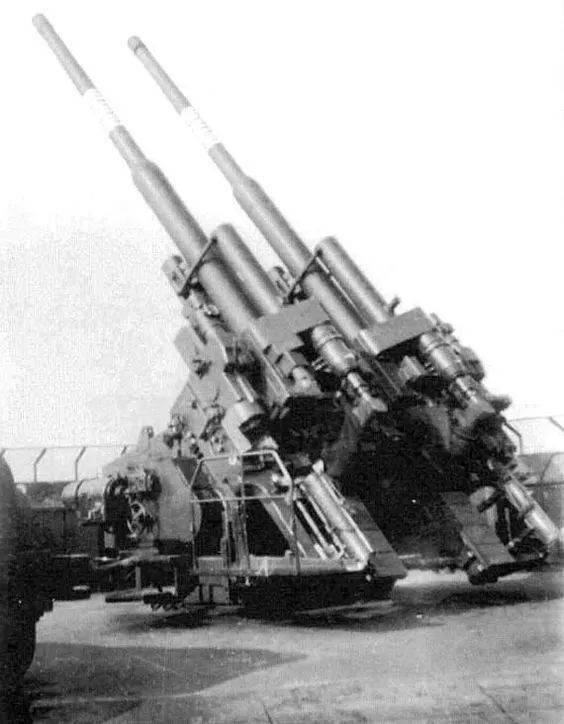 二战德国55mm防空炮图片