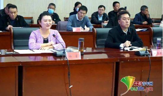 任泽区区委副书记,区长杨蕾致辞.