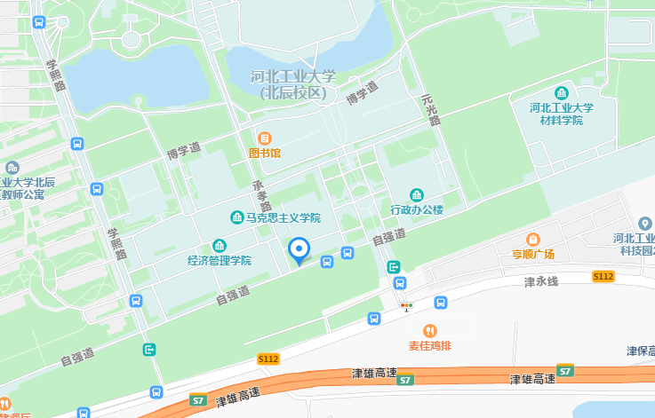 地铁五号线;733公交;813公交;812公交皆可到达天津职业大学站