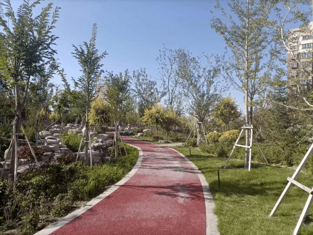 乌苏市又建成一座城市公园--新区重庆路带状体育公园