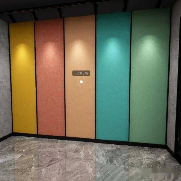 色卡墙让路人对店产生探索欲望.