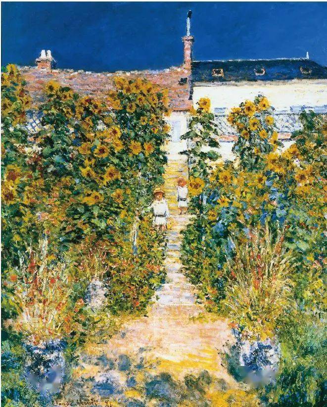《韦特伊的艺术家花园》(私人收藏,图片出自《画说印象派:莫奈的故事