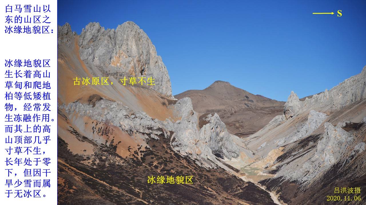 今天主要介绍了白马雪山附近的几种冰缘地貌:石海(石河),石环,土溜