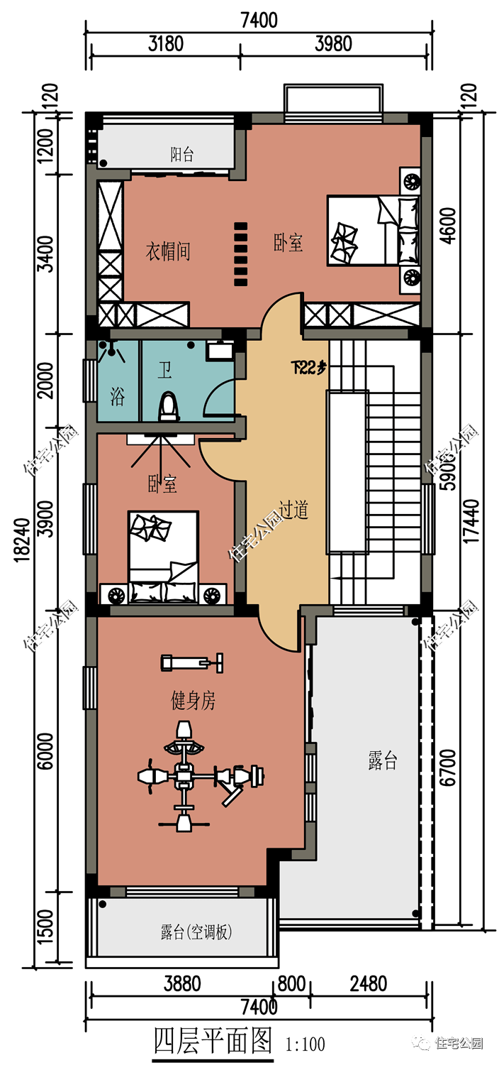 8米x12米欧式别墅图纸图片