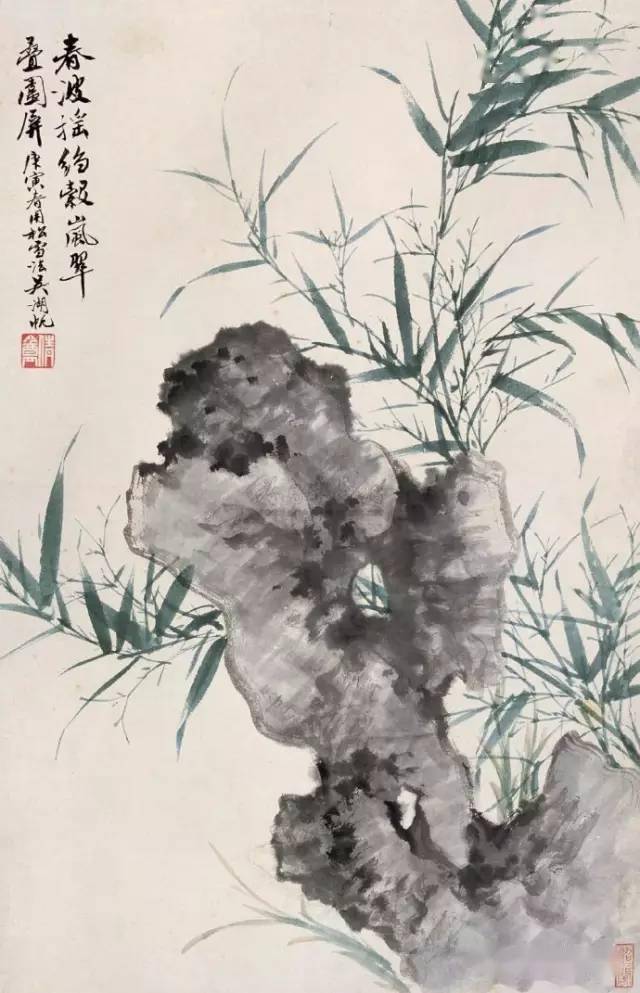 吴湖帆画竹子