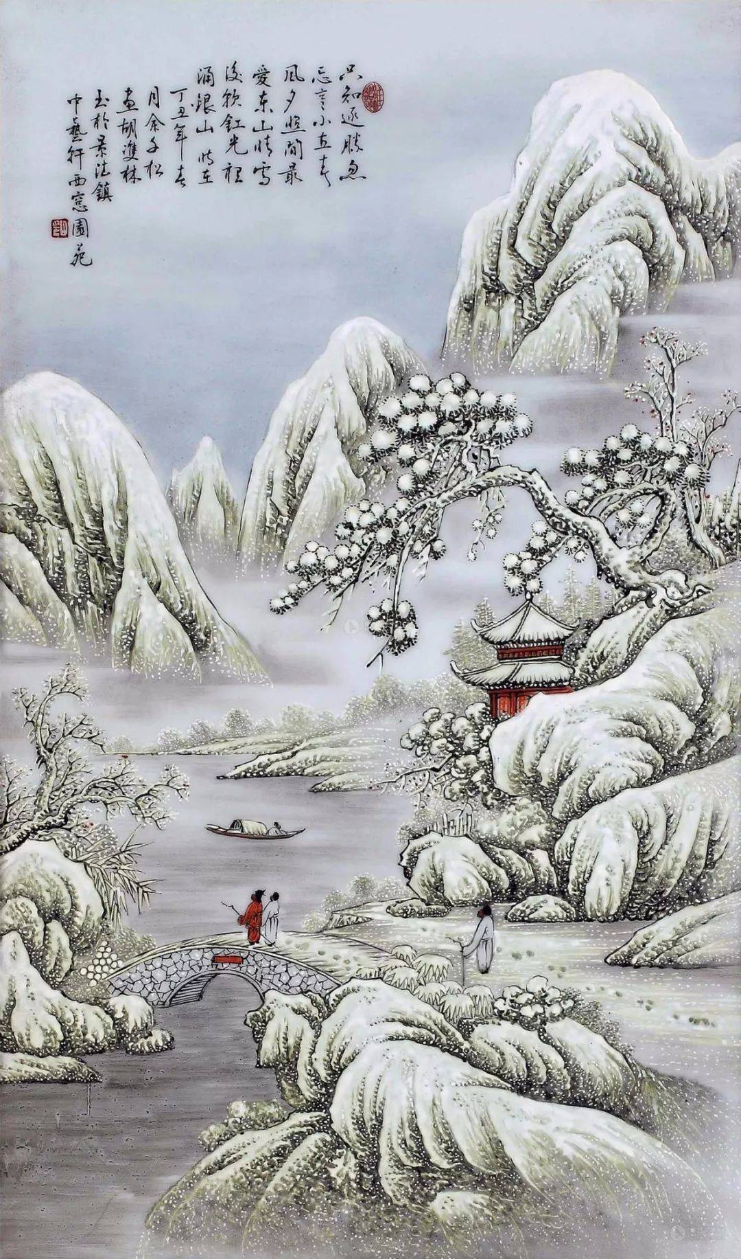 大自然的静谧,画中雪景,美如世外桃源!