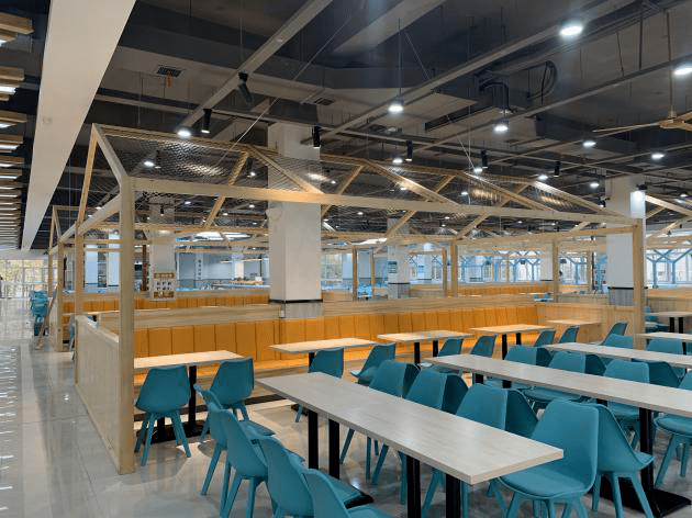 干饭人银湖餐厅二楼集合啦!_食堂