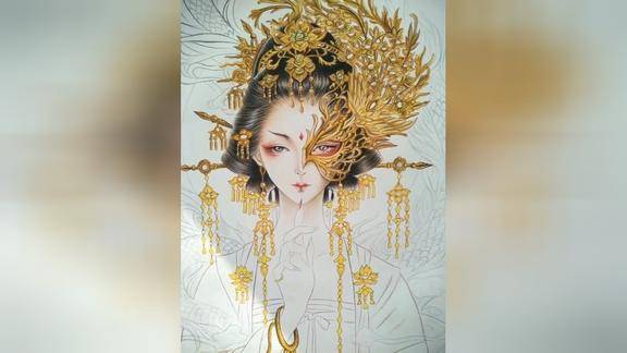 居然能画出这样美的半面装这得多长时间啊