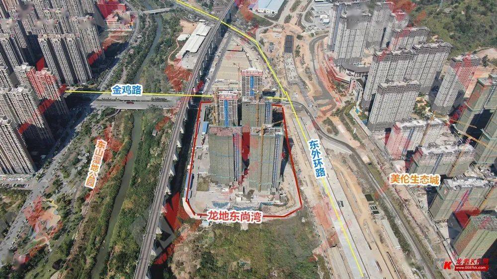 该项目近邻的东山湿地公园一期g地块已对市民开放,而龙岩市第一医院