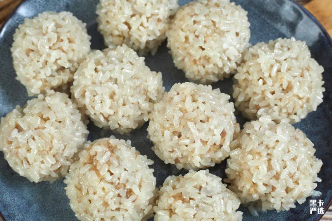 鲜到流口水比乒乓球还大的塘栖手工粢毛肉圆香甜软糯味道木牢牢好