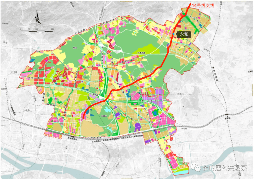地铁14号线支线@长岭君借助本次强势地铁规划,长岭居将实现每个小区