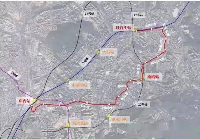 布吉三联村地铁规划图片