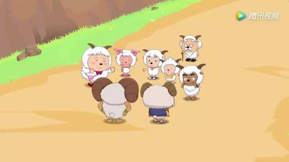 盘羊哥哥刚拿出来邀请信喜羊羊们发现耽误了美食大会立刻跑了