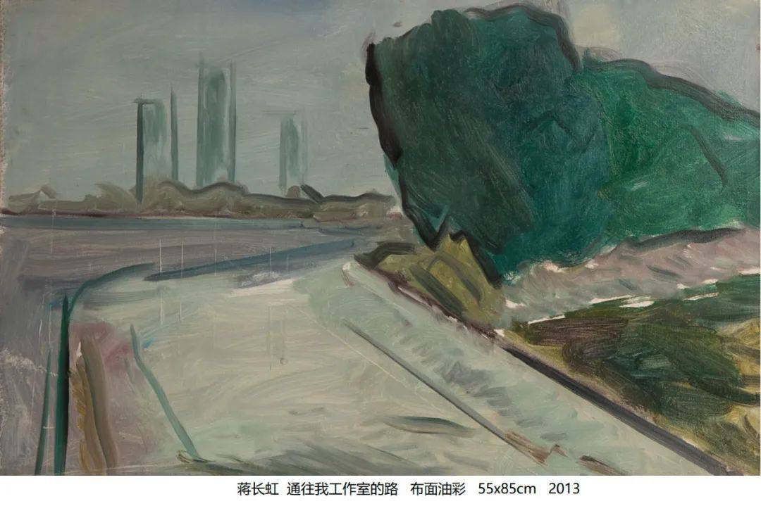 他有平安如江河蒋长虹油画展