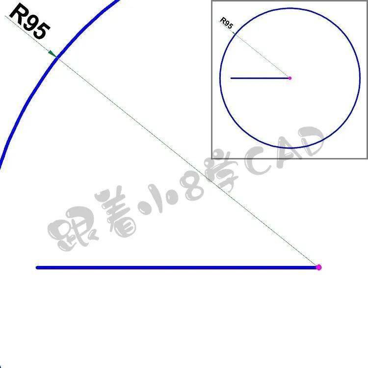 画一个95度的角怎么画图片