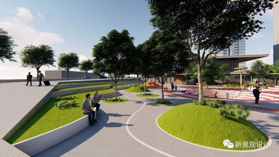 公共场所设计越来越高级感!_广场