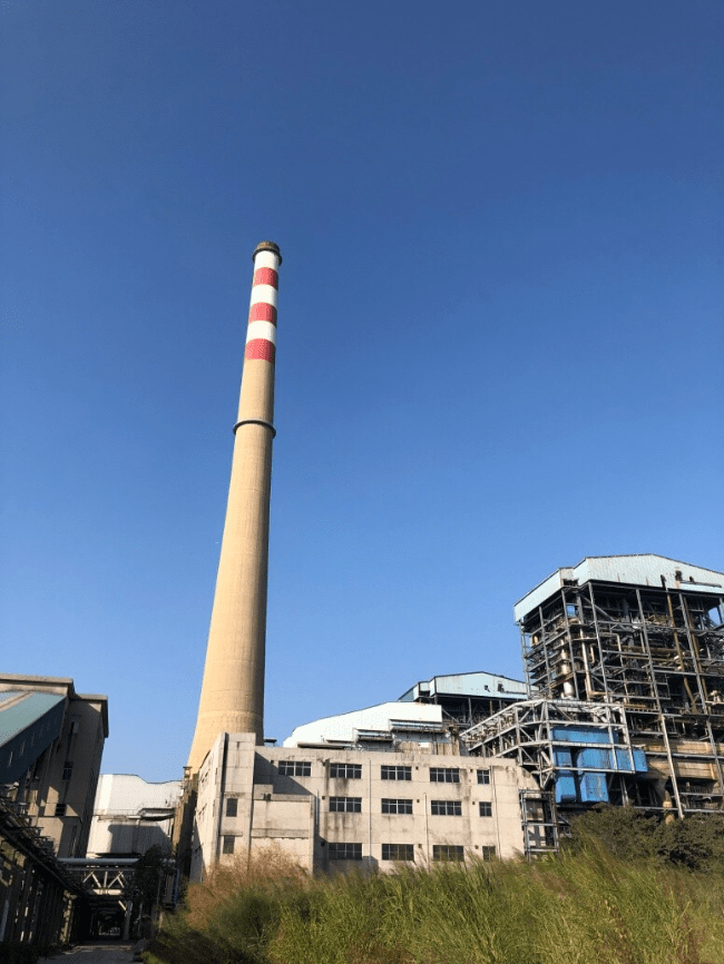 黄埔电厂6号燃煤发电机组烟囱无废气排放