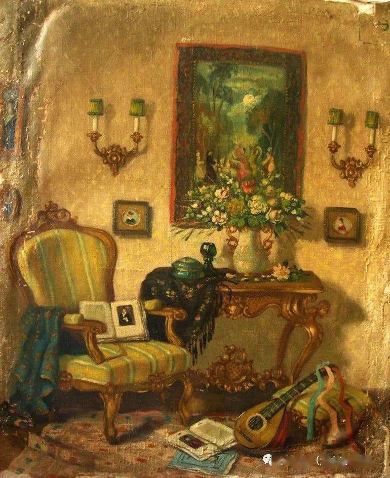 一位擅长描绘室内场景的绘画大师patrickwilliamadam作品