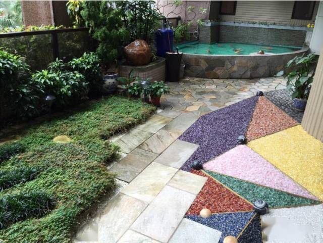 折腾改造10米大阳台建了个3米扇形大鱼池