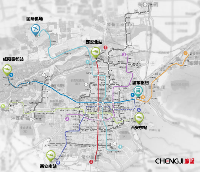 西安地铁9号线规划图图片