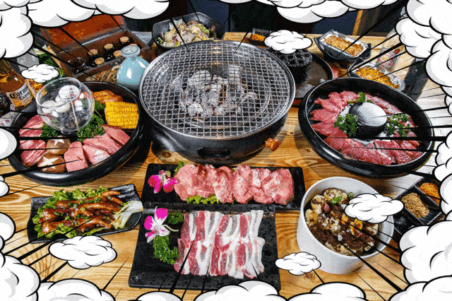 大浪炭火鲜牛肉酒场免预约仅99元享门市价371元烤肉34人套餐直击你的