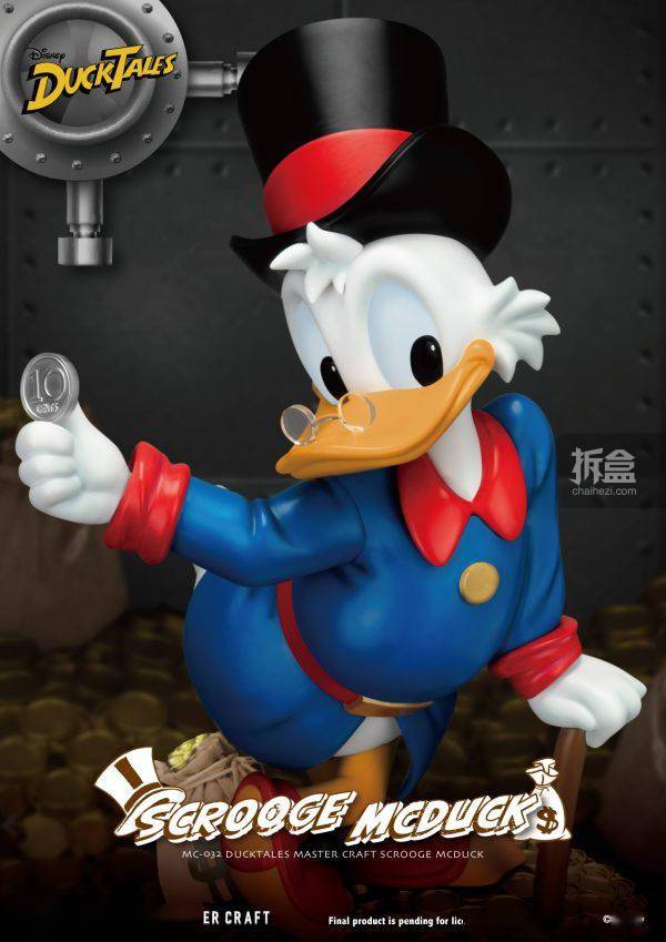 野兽王国 beast kingdom 唐老鸭俱乐部 史高治麦克达克 雕像_叔叔