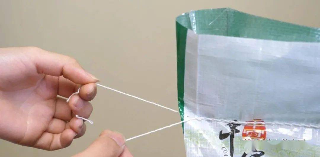 如何折面袋线图片