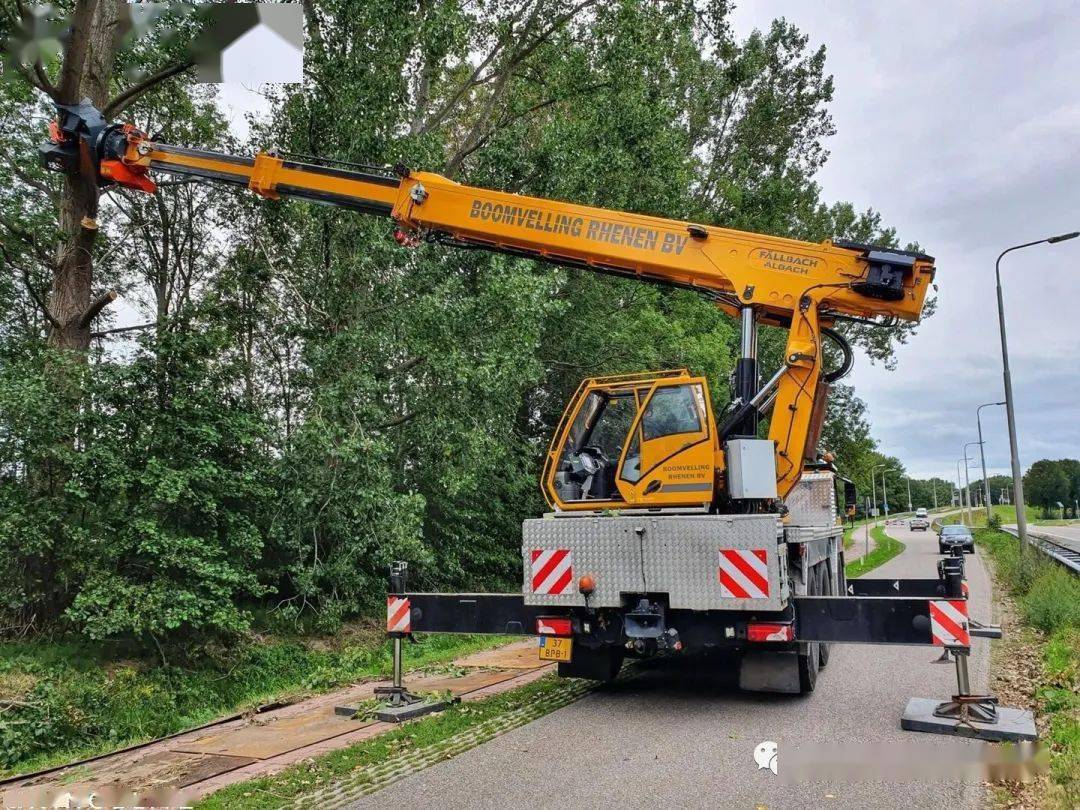 从此不再"伐木累",格鲁夫 gmk3050 改装的城市林业机械_吊车