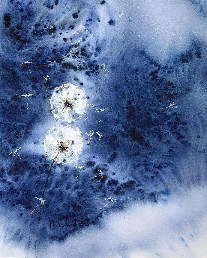 泼墨水彩的流畅恣意流动感绝了