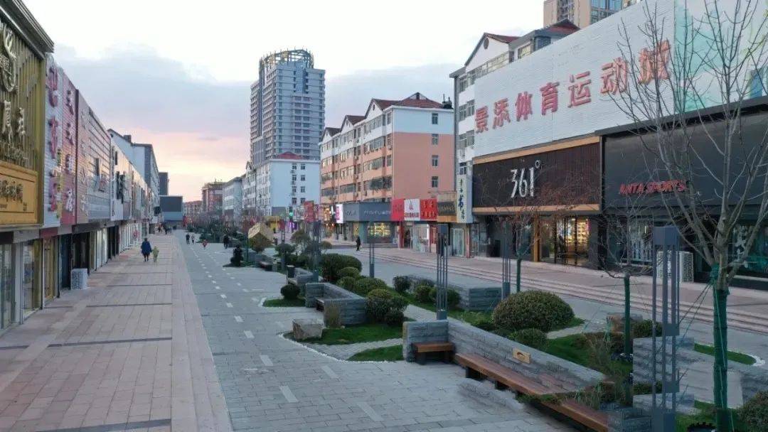 焕然一新!文登步行街提升改造换新颜