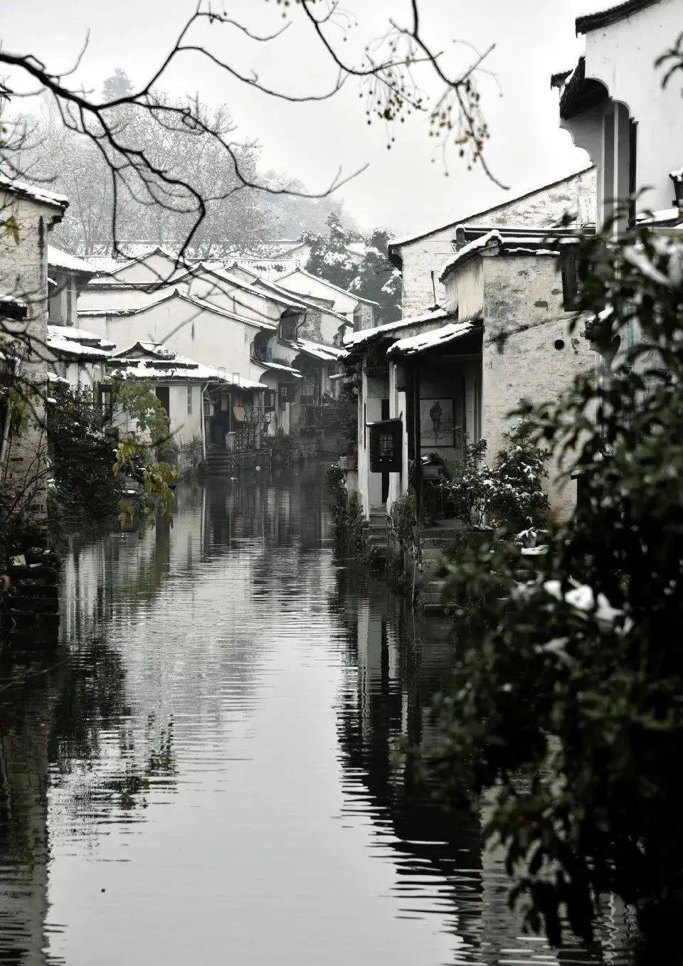 绍兴古城雪景,如诗如画,惊艳了整个冬天!