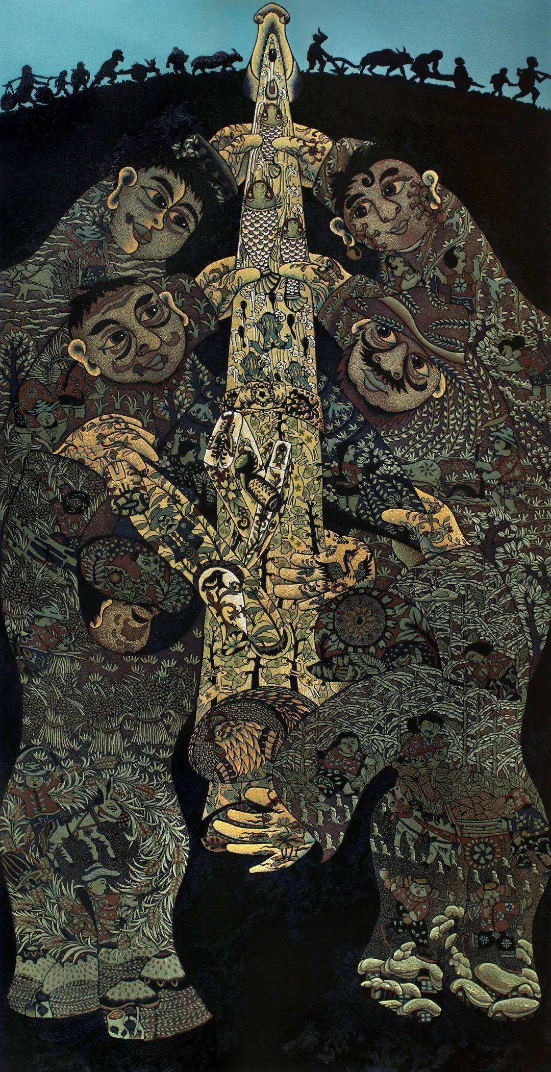 黑龙江省第二届版画作品双年展获奖作品欣赏