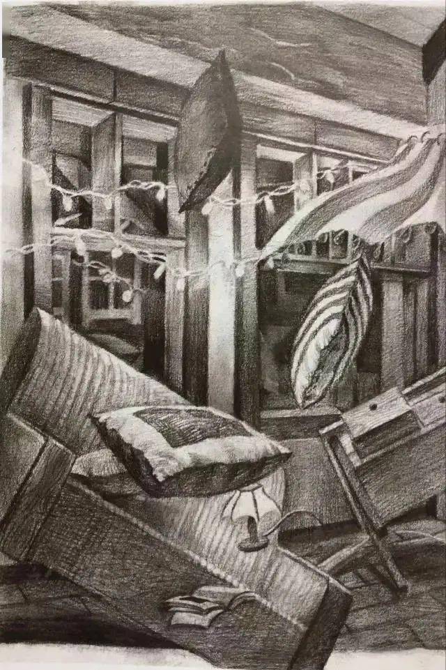 设计素描画成这样就可以放心去考清美了附往年高分卷