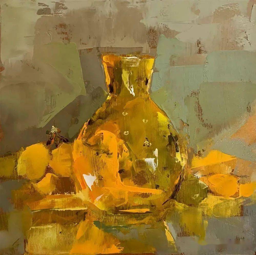 荷兰女画家安斯·德比耶超美的色块,极具质感的静物油画欣赏