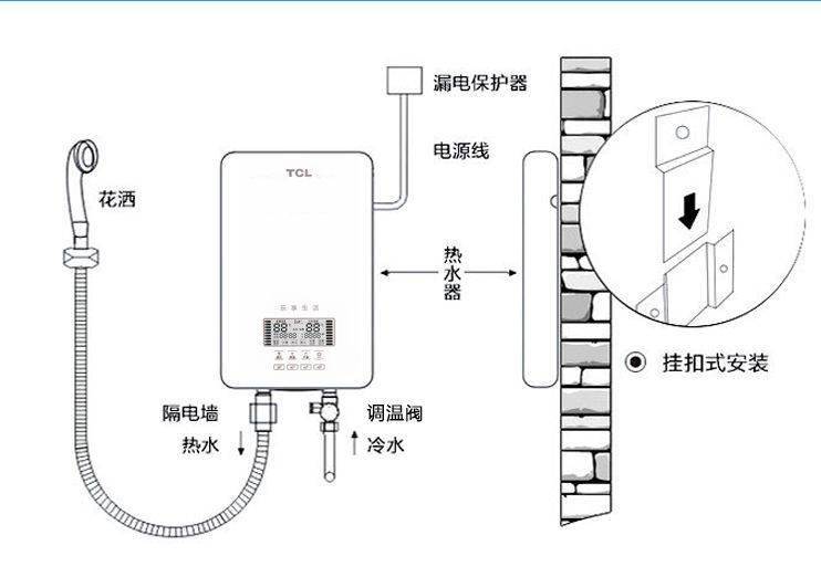 热水器插头结构图图片