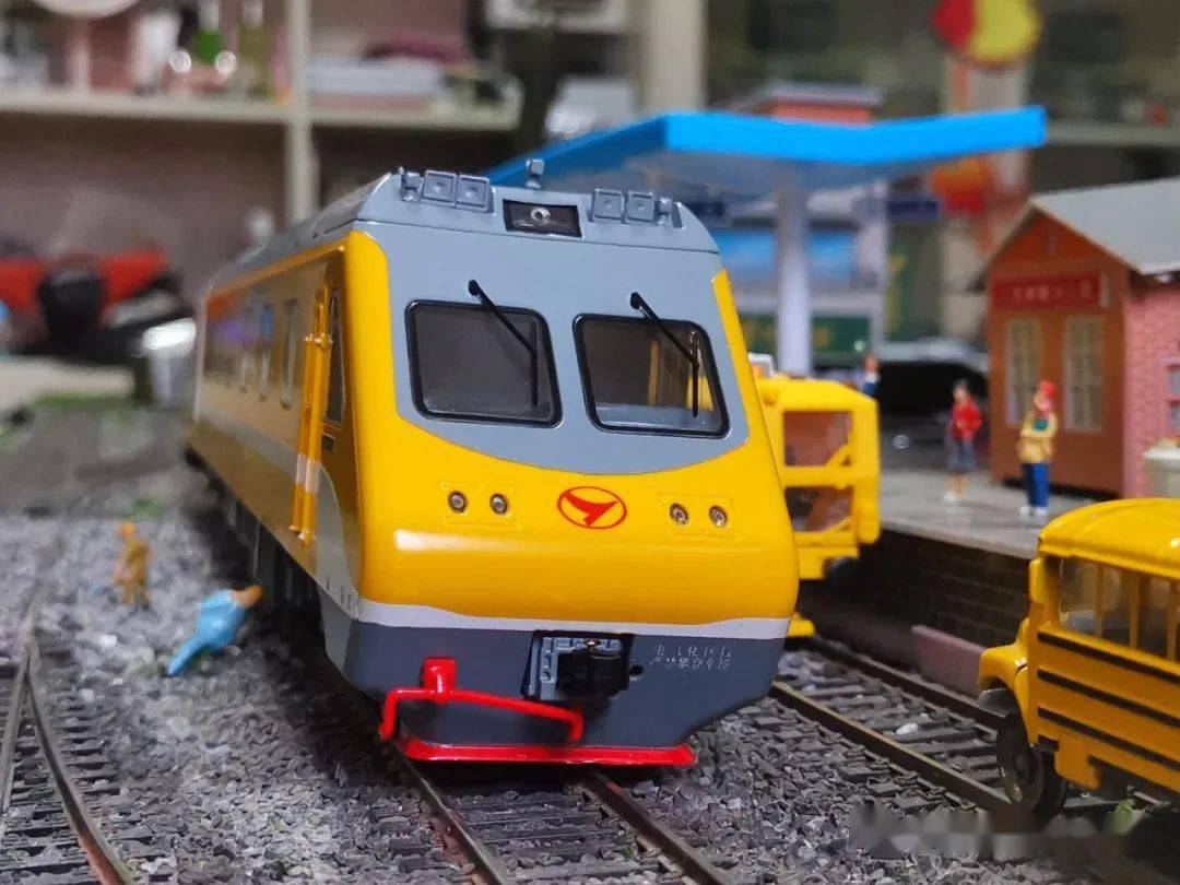 冷门小众题材货金鹰原厂实验版gx160型高铁综合巡检车模型测评