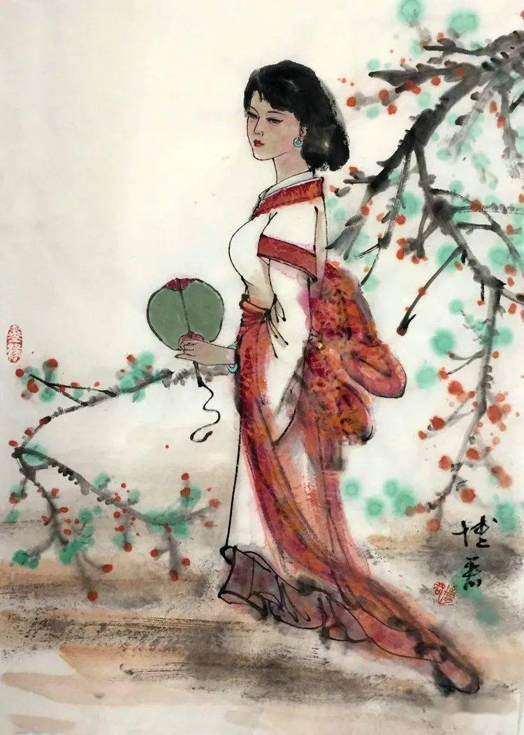 画家段博君的写意双鹰英风千秋