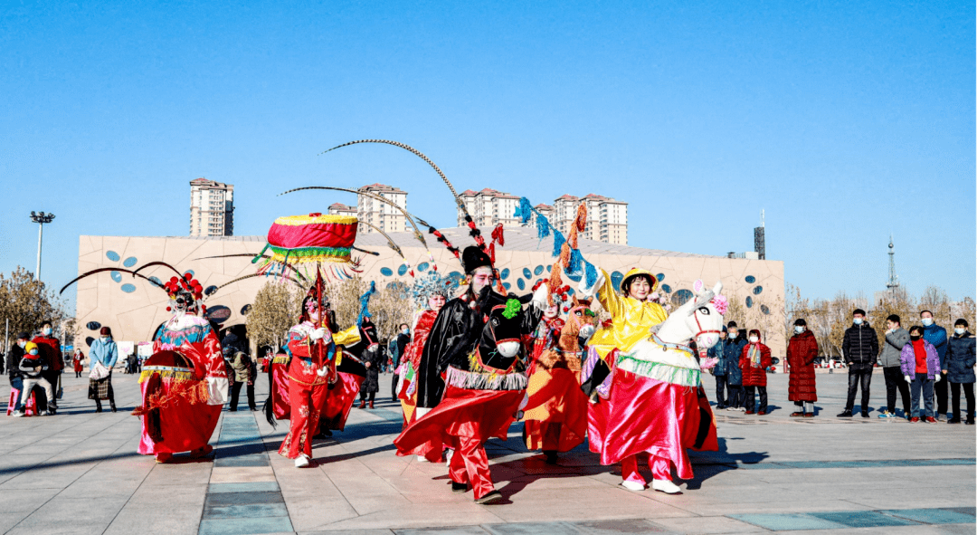 67王庆坨镇永良飞叉非遗项目精彩亮相