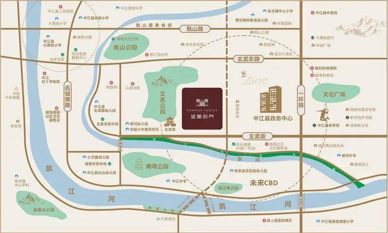 政务片区新生代楼盘蓝图名门,你确定不了解一下?_中江