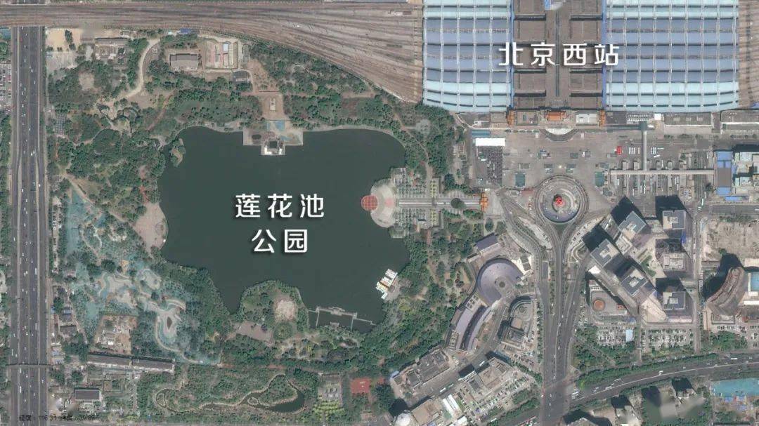 北京莲花池公园导览图图片