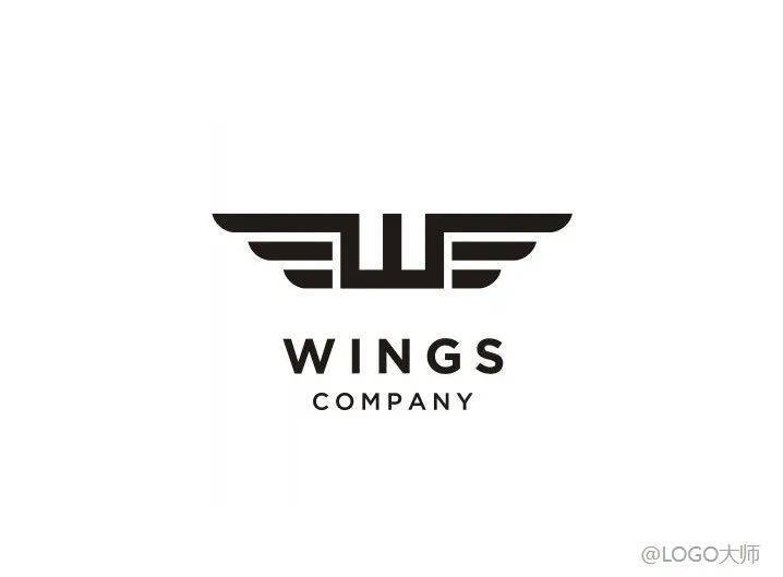 翅膀元素创意logo设计欣赏!