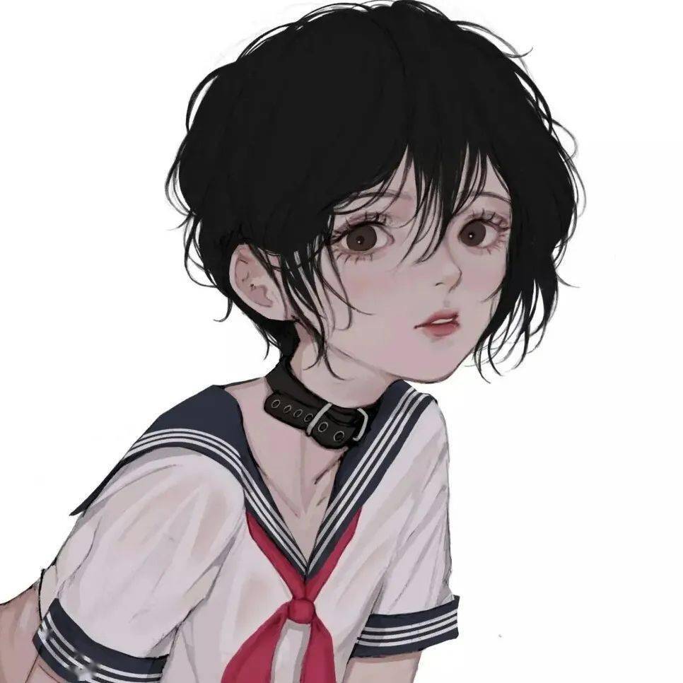 唯美动漫女生头像你是我用余光就能看清的人