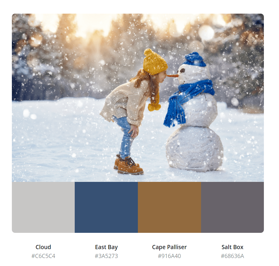 冬天怎么可能只有黑白灰!属于冬天的色卡参考