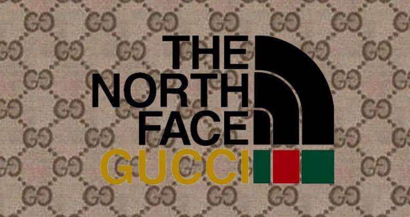 北面gucci联名logo图片