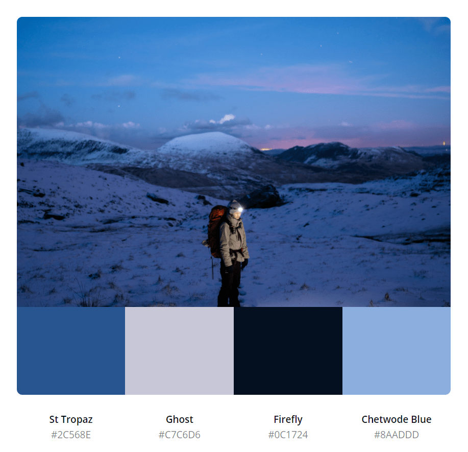 冬天怎么可能只有黑白灰!属于冬天的色卡参考