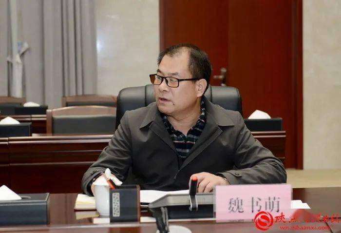 渭南市委宣传部副部长兰勇汇报相关工作完成情况.记者 杨大君 摄