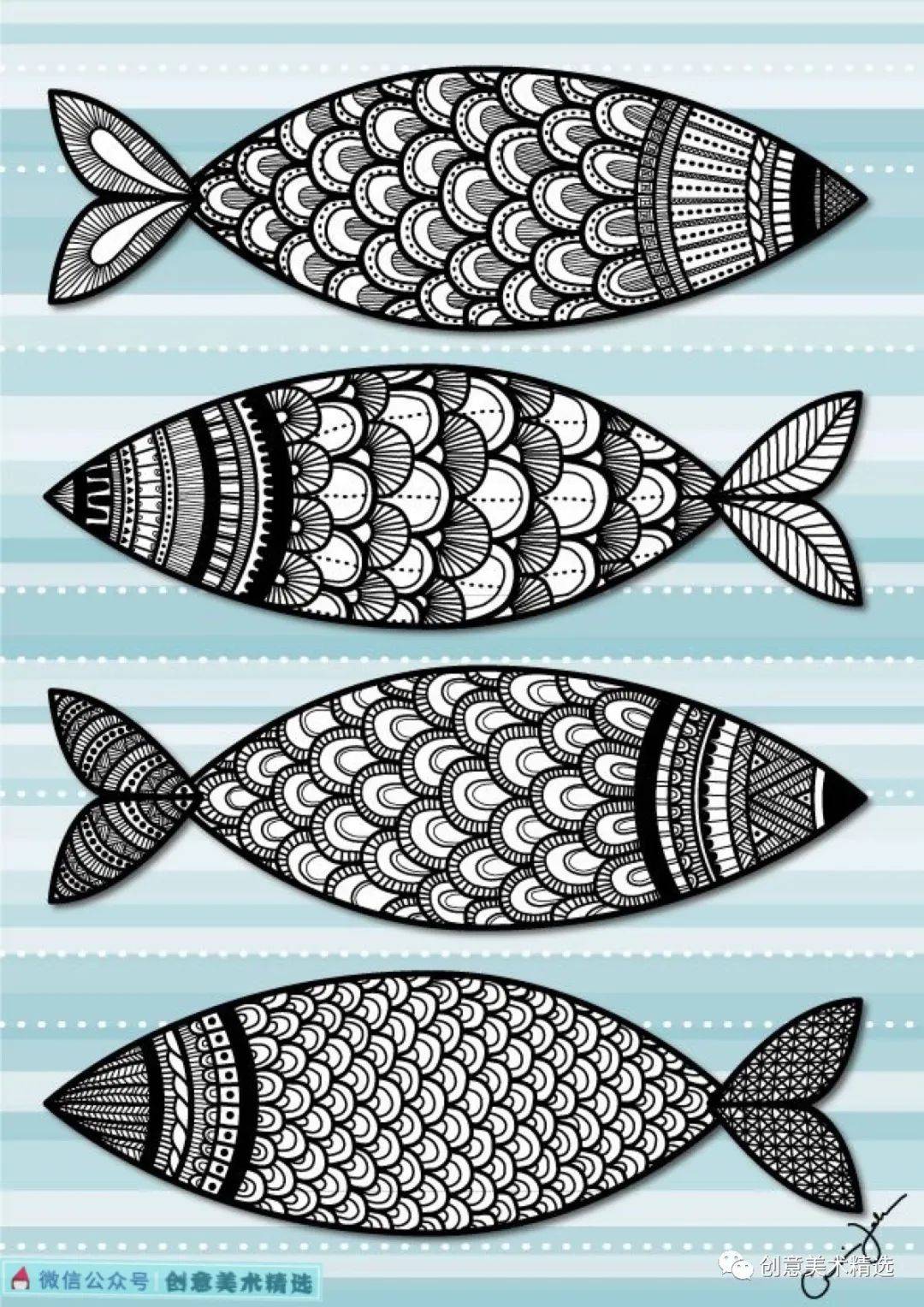 18张鱼儿创意装饰画,倾听来自大海的声音
